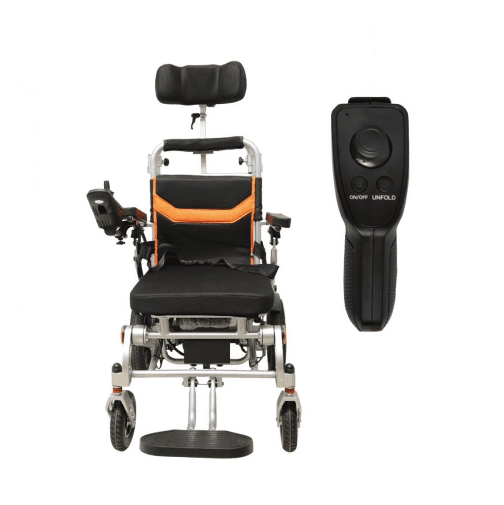 Esleh Super Plus with Headrest | Electric Wheelchairs | Evron Healthcare India | 2